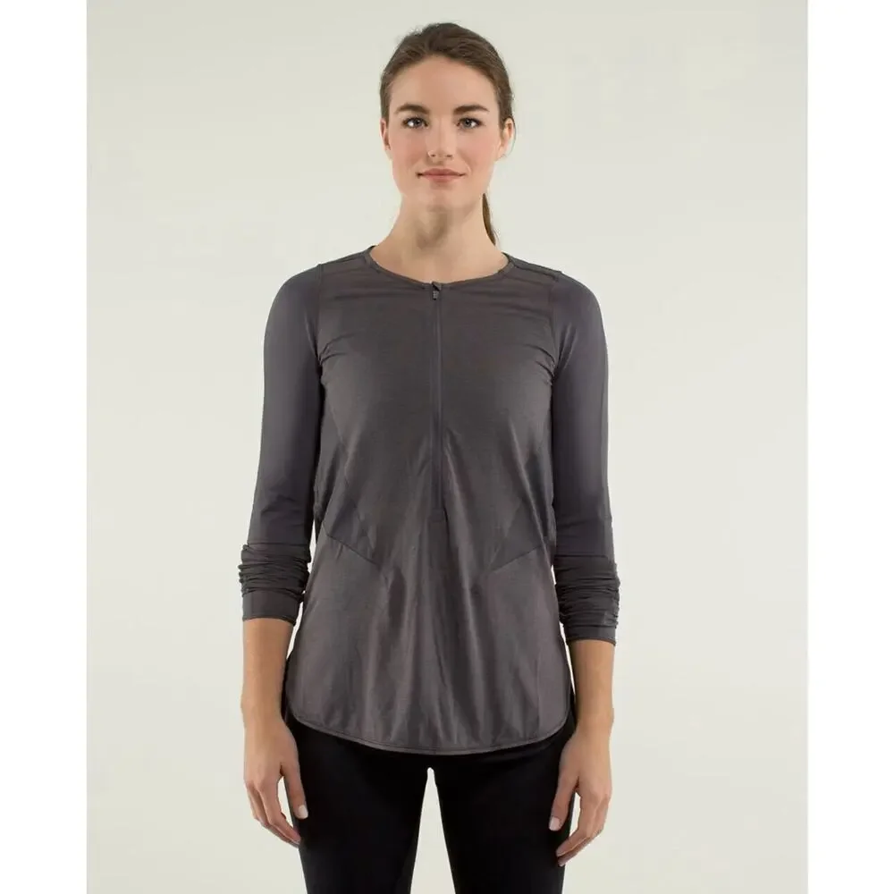 Lululemon Small ? Women Ride Inside Long Sleeve T-shirt W3B05S FLAW ER15 - Picture 1 of 11